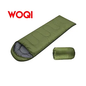 Woqi-saco de dormir para adultos, saco de dormir cálido para deportes al aire libre, Camping, senderismo, con bolsa de transporte ligera