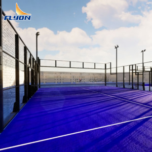 Sistema de Pista de Pádel Completo de Acero Inoxidable de Primera Calidad, Impermeable, de 20m*10m, para Clubes Deportivos Comerciales - Product Image 6