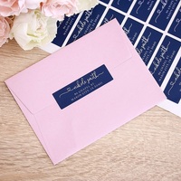 Étiquettes autocollantes personnalisées avec logo à impression, pièces, étiquette de retour, enveloppe de mariage