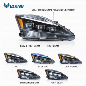 Faros Delanteros LED de Fábrica VLAND de 2.ª Generación XE20 IS <span class=keywords><strong>220d</strong></span>/F 300 350, Luz Delantera con Intermitentes Secuenciales, Lámpara Delantera para Automóvil 2006-2012 para <span class=keywords><strong>Lexus</strong></span> IS250 - Product Image 2