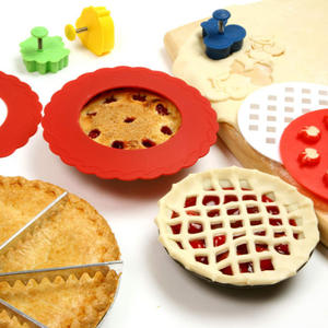 Les bords de circonférence de cercles de pizza en silicone de qualité alimentaire réglables pour une cuisson parfaite empêchent les outils de gâteau brûlants - Product Image 5