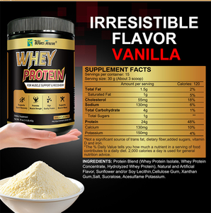 Proteína de suero WinsTown en polvo, alta en proteínas para el apoyo y la recuperación muscular, aumento de peso, suplemento dietético de proteína de suero en polvo. - Product Image 3