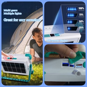 बाहरी बगीचे के लिए 939 सौर कार्य प्रकाश का नेतृत्व किया जाता है जो बड़ी क्षमता पावर बैंक के साथ आईपी 65 मोबाइल कैंपिंग आपातकालीन प्रकाश - Product Image 3