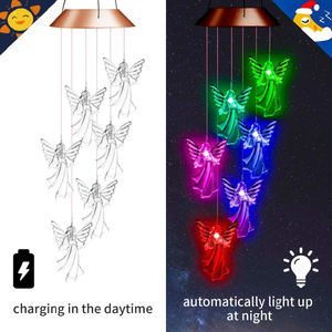 Pour <span class=keywords><strong>Amazon</strong></span> extérieur <span class=keywords><strong>solaire</strong></span> LED cloche lumière coloré dégradé ange jardin et guirlande lumineuse <span class=keywords><strong>de</strong></span> noël petites tailles cadeau <span class=keywords><strong>de</strong></span> vacances - Product Image 1