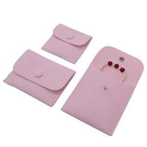 Petit <span class=keywords><strong>sac</strong></span> à main en velours souple, flanelle, à pression, pour emballage de bijoux, boîte poboules, nouvelle collection - Product Image 4