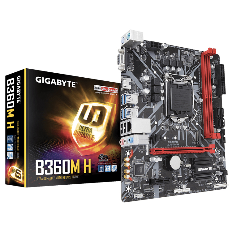GIGABYTE B360MHゲーミングデスクトップマザーボードとIntelB360チップ