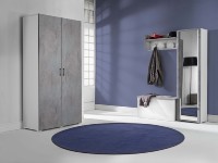 Armoire en bois moderne à 2 portes, 4 étagères réglables et tiroirs, idéale pour chambre, salon, bureau à domicile et hôtel - Meilleures ventes