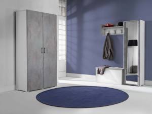 Armoire moderne à 2 portes, armoire de rangement pour vêtements, armoires en bois, chambre à coucher avec étagères et tiroirs - Product Image 2