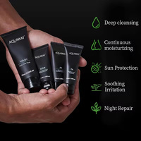 Kit de Soins Quotidiens pour Hommes à l'Huile d'Olive Hydratante et Purifiante, Contrôle du Sébum, Marque Privée