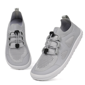 Chaussures de sport respirantes pour enfants JINCHEN, pieds nus, large boîte à orteils, 0 drop, plates, tricotées, à enfiler, éclairées - Product Image 1