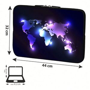 Funda Protectora para Portátil de 14 Pulgadas, Funda de Neopreno Acolchada para Portátil, Funda Impermeable para Portátil - Product Image 4