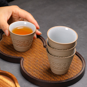 Tasses à thé personnalisées 60cc Conception 3D de café en céramique <span class=keywords><strong>Tasse</strong></span> saoudienne Ensemble de tasses à café arabes en argile - Product Image 4
