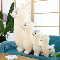 Boneka Alpaca Fantasi Lucu Bahan Ramah Kulit Berkualitas Tinggi Grosir Pabrik Isi Kapas PP Mainan Plush Pilihan Ukuran Beragam