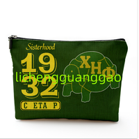 Sac de maquillage de la sororité nationale Phi Delta Kappaas, cadeau de sororité, pochette zippée de sororité, sac cosmétique de la fraternité