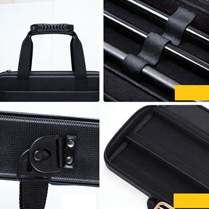 Travel Fishing Rod <b>Case</b> <b>Hard</b> <b>Shell</b> Carrying <b>Case</b> for Travel Fishing Rod Bag Carrier Fishing Pole with Shoulder Strap - Product Image 3