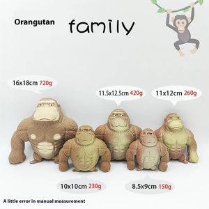 Jincan Chất lượng cao TPR cát Squishy căng thẳng cứu trợ giải nén bóp đồ chơi đười ươi căng GORILLA cho trẻ em và người lớn - Product Image 5