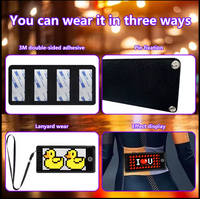 L'affichage à LED accrochant programmable flexible rechargeable allument les panneaux mobiles des messages LED pour des fenêtres de voiture ou le magasin