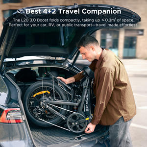 Engwe L20 3.0ブースト48V 13.5Ahリチウム電池25km/hスピード折りたたみ式E-Bike 20x3タイヤフルサスペンション通勤電動自転車 - Product Image 6