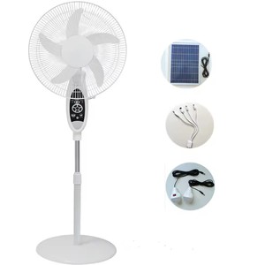 Ventilador de <span class=keywords><strong>Pedestal</strong></span> Recargable Eléctrico de Alta Calidad de 16 Pulgadas con Panel Solar y Batería, Ventiladores de Torre - Product Image 3