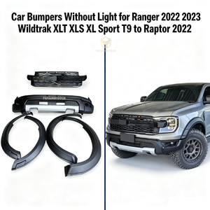 ชุดแปลงกันชนหน้ารถกระบะ ABS สำหรับ <span class=keywords><strong>Ranger</strong></span> <span class=keywords><strong>2022</strong></span> 2023 Wildtrak <span class=keywords><strong>XLT</strong></span> XLS XL Sport T9 เป็น Raptor <span class=keywords><strong>2022</strong></span> ไม่มีไฟ - Product Image 3