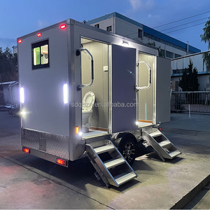 Remolque de Baño Portátil de Lujo con 2 Cabinas, Ecológico y Duradero, con Paneles Sándwich, para Retiros Corporativos y Eventos Deportivos - Product Image 1