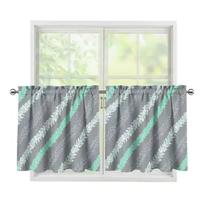 Cortina de puerta para decoración del hogar, cortina de partición europea con estampado artístico Lei de flores tuberosas para puertas y ventanas