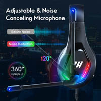Vente en gros casque M6 écouteurs RGB casque de jeu d'ordinateur avec micro pour Ps5