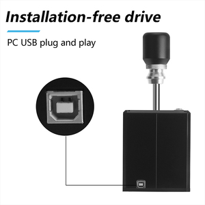 ตัวเปลี่ยนเกียร์คอมพิวเตอร์แบบ USB H สำหรับ <span class=keywords><strong>Logitech</strong></span> G27 G920 G25 G29สำหรับ thrustmaster <span class=keywords><strong>T300RS</strong></span> /gt สำหรับ ETS2 SIM Gear SHIFT PC เกมแข่งรถ - Product Image 4