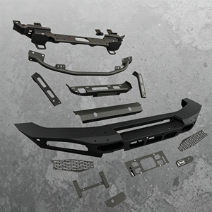 Pare-chocs avant robuste en Al-Mg compatible avec treuil pour Ford Bronco 2021-2024 4x4, amélioration tout-terrain, barre de protection en acier, <span class=keywords><strong>grille</strong></span> de protection en fer, modèle compact - Product Image 1