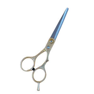 6-Inch Stainless Steel Ceramic <b>Handle</b> Barber Scissors Set Straight Blade Hair Cutting Thinning <b>Shears</b> Hairdressing Kit - Product Image 1