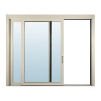 Ventana y Puerta Corredera Horizontal de Aleación de Aluminio Moderna, Insonorizada, Personalizada para Proyectos de Casas y Villas, en Oferta