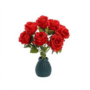 Bouquet de fleurs artificielles ZAA, décoration d'intérieur, arrangement portable, élégant, de qualité supérieure, respectueux de l'environnement, CZ-0183 - Product Image 1