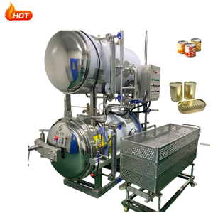 Industriële autoclaaf met grote capaciteit, PLC-gestuurd, voor voedsel, glazen flessen en zakjes. - Product Image 4