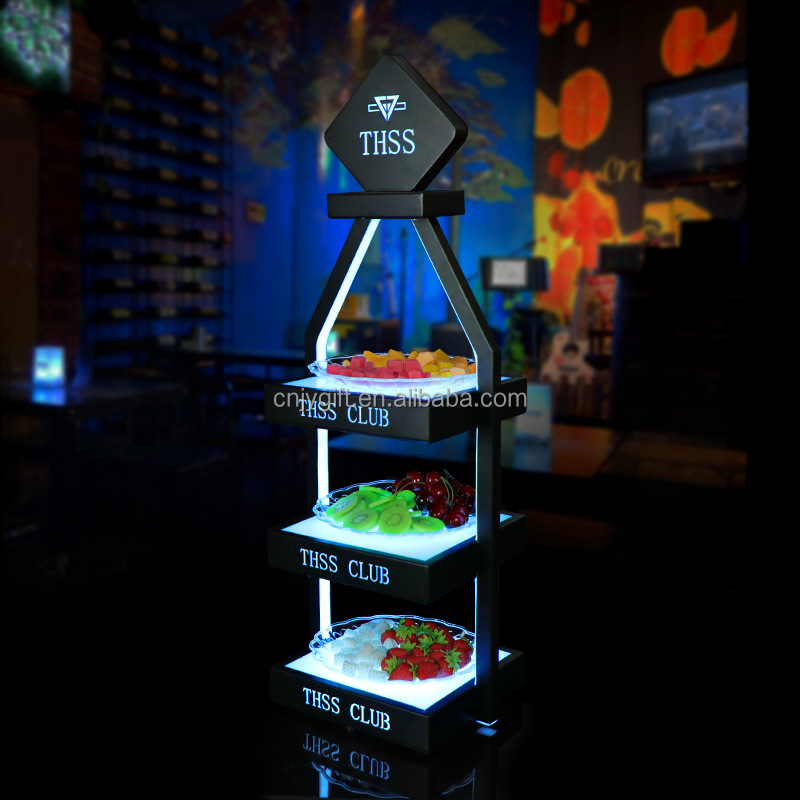 Luminous Fruit Plate - LED Fruit Tray Rack for Nightclubs