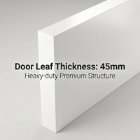 Custom Modern Solid Wood Interior Door Lacquer Finish High Density Natural Timber Luxury Villa Entryway Living Room Sturdy