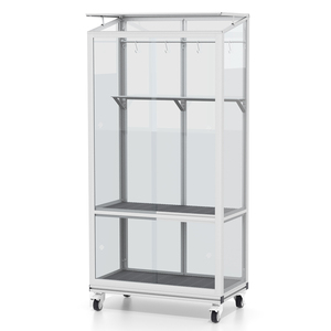 <span class=keywords><strong>Mini</strong></span> <span class=keywords><strong>serre</strong></span> moderne à montage facile, écologique, avec structure métallique et panneaux en polycarbonate, petite taille, pour balcon - Product Image 2