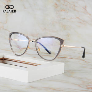 Montures de lunettes œil-de-chat FalaiEr en TR90, monture complète, anti-lumière bleue, pour femmes et adultes, design épuré, référence 7087 - Product Image 1