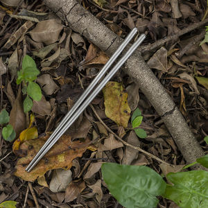 Palillos Redondos de Titanio de Primera Calidad, Diseño Moderno y Minimalista, Resistentes a la Corrosión, Reutilizables, para Acampar y Uso Diario - Product Image 6