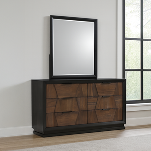 Traditional Luxury Queen 5-Piece Adjustable Storage Bedroom Set in Walnut - Product Image 3