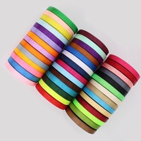 Rubans en polyester à faible MOQ, vente en gros, couleur unie, 25 yards, ruban de décoration pour cadeaux et accessoires vestimentaires