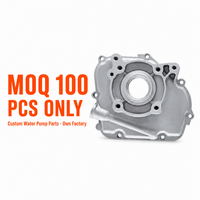 Pièces moulées sur mesure, faible MOQ 100 pièces, usine propre, service de prototypage de couvercles de carter de pompe à eau, envoyez vos dessins STP DWG 148F OEM