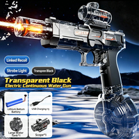 Pistolet à eau électrique automatique grande capacité le plus puissant avec capteur de mouvement et lumière pour enfants – Idéal pour les jeux de tir estivaux en extérieur – Vente flash
