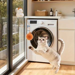Jouet électrique pour chat, balle de stimulation, adapté aux exercices en intérieur pour chats de petite, moyenne et grande taille ; rechargeable par USB - Product Image 1