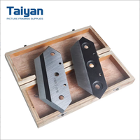 Lame de découpe Taiyan en acier inoxydable à double tranchant pour cadre, outil de coupe d'angle en V pour cadre photo, précision sans soudure TS-B12