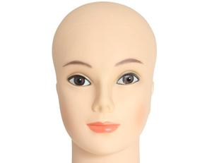 Tête de Mannequin de cosmétologie, femme chauve, entraînement pour la tête de <span class=keywords><strong>perruque</strong></span>, épingles t-pin, peau noire - Product Image 6