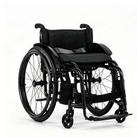 Silla de Ruedas Manual de Aleación de Aluminio Eminent Sports, Certificada por la CE, Ligera, con 1 Año de Garantía, para Personas Mayores y con Discapacidad, para Uso en Exteriores