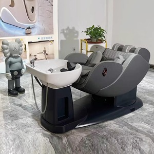 Muebles de Salón de Belleza de Lujo Modernos de Alta Gama, Unidad de Lavado de Cabello Eléctrica de Lujo, Cama de Masaje para Lavado de Cabello, Silla de Champú con Lavabo - Product Image 1