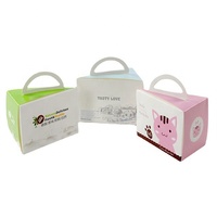 Boîte en papier Boîte à pâtisserie pour desserts avec logo personnalisé Emballage de gâteau en papier avec fenêtre Boîte à collation pour aliments