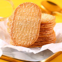 OEM Halal Vente en gros Gaufrettes croustillantes sucrées saveur fruitée Boîte de 2,5 kg en vrac Snacks exotiques Biscuits