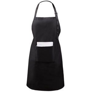 Grembiule Regolabile Senza Maniche per Camerieri di Caffetteria e Ristorante, Personalizzabile, in Cotone Nero/Bianco per <span class=keywords><strong>Cameriere</strong></span> - Product Image 3